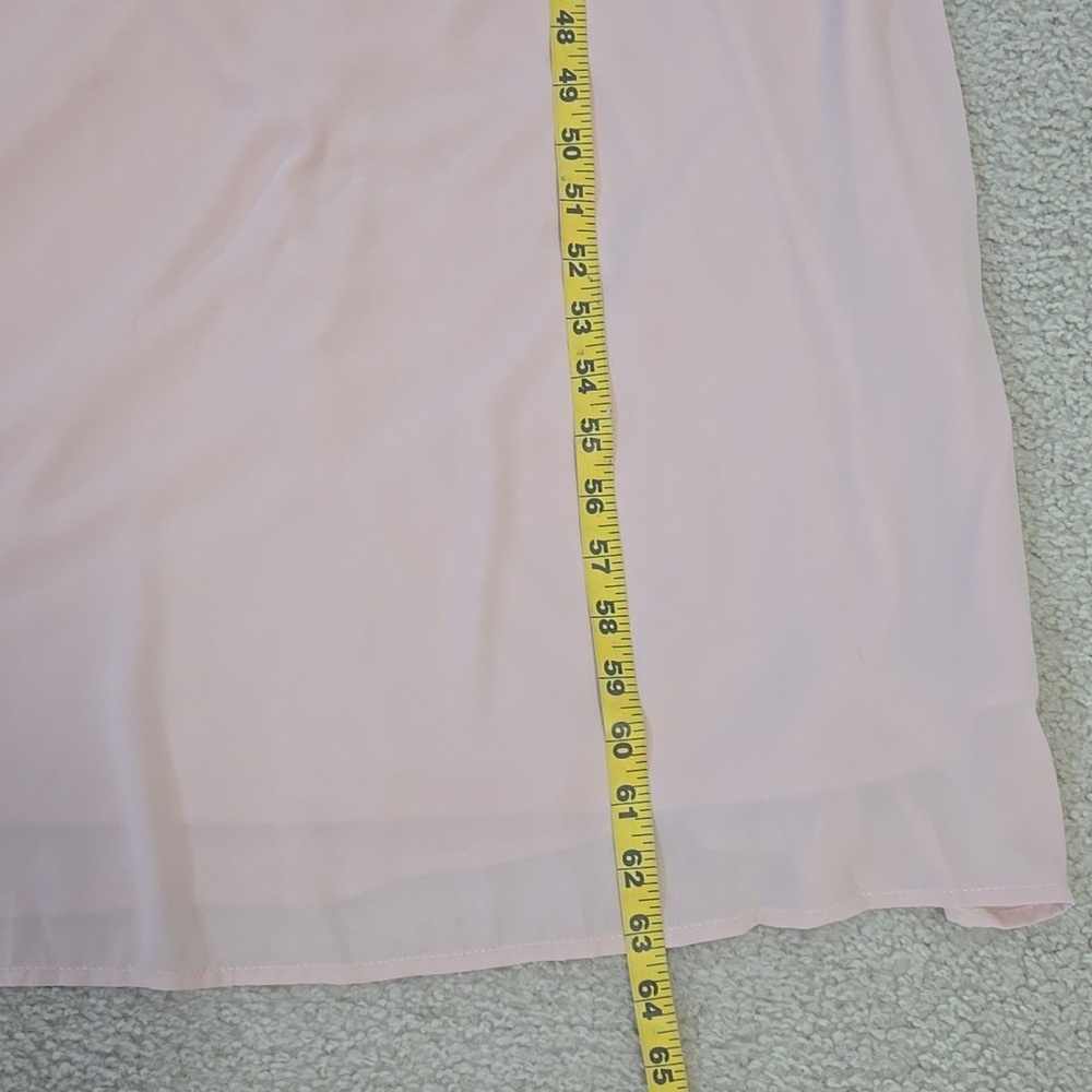 Show Me Your MuMu Michelle Flutter Sleeve Maxi Dress Pink Size Small - Picture 9 of 12